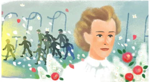 Edith Cavell: Google lanza peculiar doodle en memoria de la heroica enfermera británica