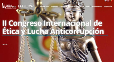 Congreso de Ética y Lucha Anticorrupción se desarrollará en Lima 