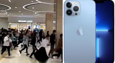 iPhone 13: lanzamiento del nuevo teléfono de Apple en China generó una estampida humana