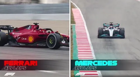 Marcando regularidad: Ferrari y Mercedes fueron los equipos con más vueltas de la pretemporada