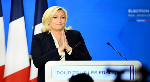 La ultraderechista Marine Le Pen reconoce su derrota: “Nunca abandonaré a los franceses”