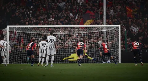 Genoa volteó 2-1 a Juventus y se aferra a la permanencia en la Serie A