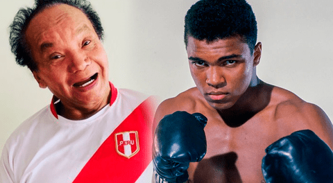 La foto de Melcochita junto al reconocido boxeador Muhammad Ali que se volvió viral en redes