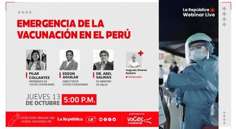 Pondrá en marcha webinar sobre la vacunación en el Perú