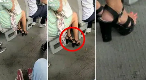 Mujer deja en shock a los pasajeros de una combi por sus singulares uñas en los pies