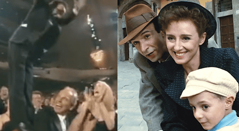 “Quiero besar a todos”: la vez que Roberto Benigni ganó el Oscar con “La vida es bella”