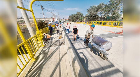 Inician etapa de pruebas en nuevo puente Huaycoloro