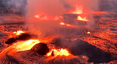 Así erupcionó el volcán Kilauea en Hawái: expertos establecieron nivel más alto de alerta