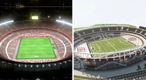 Simulan remodelación del estadio de River Plate en Minecraft e hinchas quedan enamorados