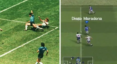 Gol de Maradona: así se ve recreado en uno de los mejores PES de todos los tiempos