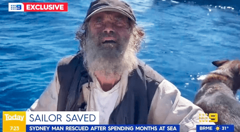 Rescatan a marinero y a su perrita tras 2 meses de naufragio: ¿cómo lograron sobrevivir?