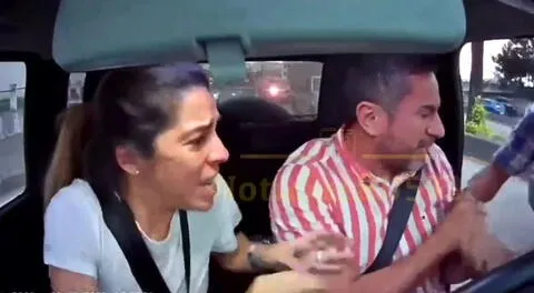 La impactante reacción de una mujer que frustró robo de su auto junto con su esposo en plena vía