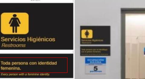 Arpto. Jorge Chávez: Ositrán pidió a LAP retirar carteles inclusivos de baños por generar "confusión"