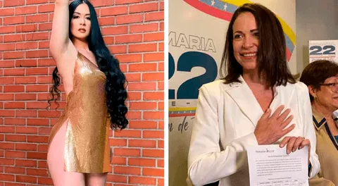 Diosa Canales y María Corina Machado: vedette se ofrece a sustituir a candidata en las presidenciales