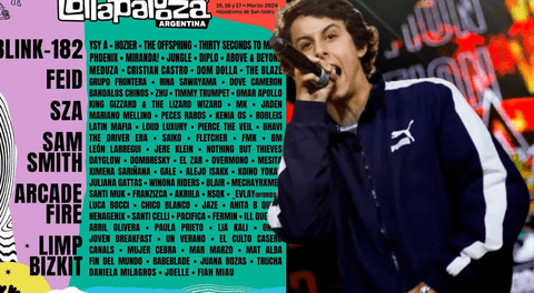 Jaze estará presente en el Lollapalooza Argentina 2024 y cantará junto con Feid, Sam Smith y otros