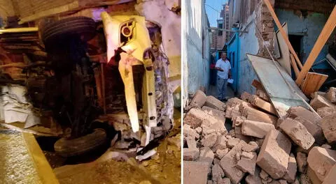 Cercado de Lima: combi con más de S/30.000 en papeletas chocó contra una vivienda