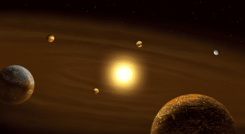 Descubren el 'sistema solar perfecto': todos los planetas orbitan sincronizados a su estrella