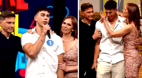Laly Goyzueta y Mariano Sabato se quiebran al presentar por primera vez en TV a su único hijo Enzo
