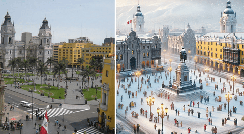 ¿Cómo luciría la ciudad de Lima si nevara? IA revela sorprendentes imágenes