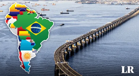 ¿En que país de Sudamérica está el puente más largo?: mide 13.290 km y tiene 8 carriles