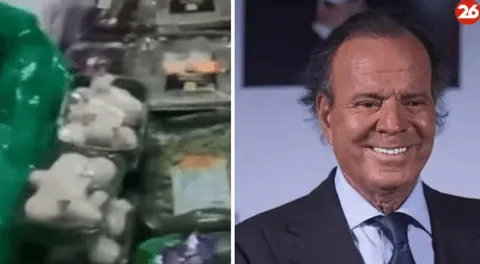 Julio Iglesias es retenido en un aeropuerto de Latinoamérica por llevar 42 kilos de comida en maleta