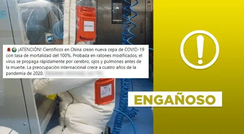 Científicos chinos no “crearon cepa mortal de la COVID-19” que ataca el cerebro