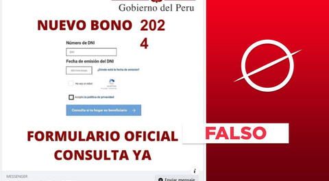 El Gobierno peruano no está entregando nuevos bonos de S/200 y S/760