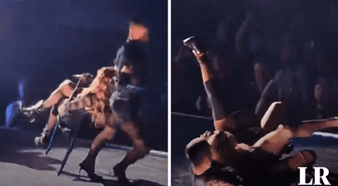 Así fue el accidente de Madonna en el que un bailarín la tiró al suelo en su show de Seattle
