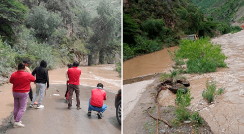 Río Mantaro en Huancavelica se desborda y bloquea vía Ayacucho-Huancayo