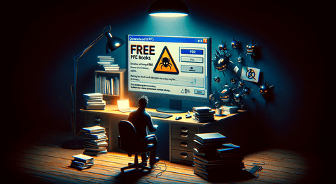 ¿Por qué debes tener cuidado si sueles descargar libros PDF gratuitos que encuentras en internet?