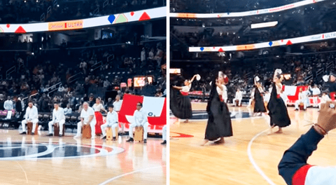 Perú sorprende en show de medio tiempo de la NBA con marinera y cajón peruano