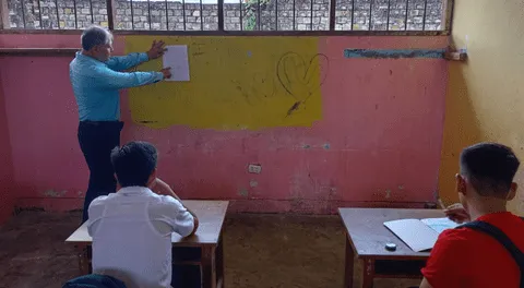 Iquitos: cerca de 2.000 alumnos iniciaron año escolar sentados en sillas rotas y sin pizarra