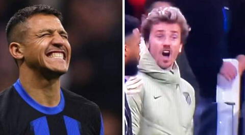 Revelan el fuerte insulto de Griezmann al chileno Alexis Sánchez en Champions: "Es un cag**"
