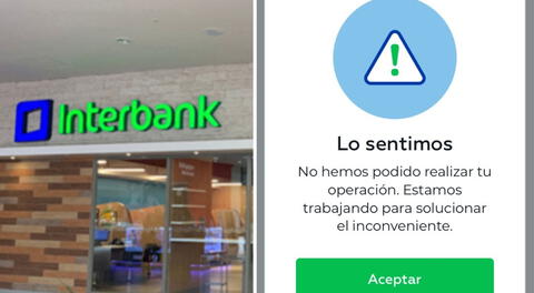 Interbank NO funciona: usuarios reportaron fallas en app, pago con tarjeta y retiro de dinero