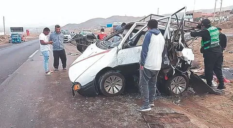 Huacho: muere toda una familia tras chocar bus con su camioneta