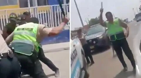 Ancón: policía golpea fuertemente a ciudadano extranjero intervenido y amenaza a testigo que grabó el hecho
