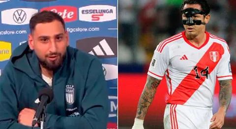 Donnarumma lamentó no enfrentar a Perú y se rindió ante Gianluca Lapadula: "Es un gran delantero"