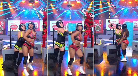 Rosángela Espinoza propinó fuerte empujón a Karen Dejo en 'EEG' y así reaccionó la combatiente