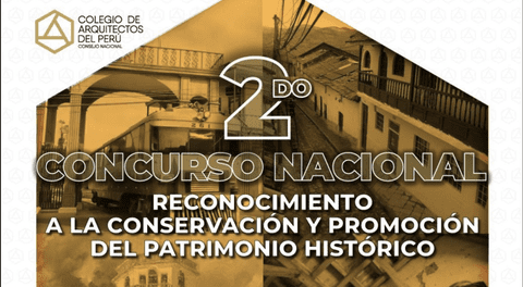 Convocatoria al Concurso Nacional de Conservación y Promoción del Patrimonio Histórico en Perú