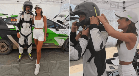 María Pía Copello sintió temor ante el debut de su hijo como copiloto en rally: "Me muero"