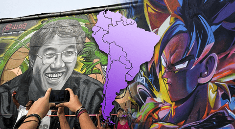 Descubre el mural de Dragon Ball más grande de Latinoamérica dedicado a Akira Toriyama