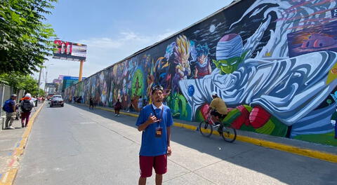 La historia de Pedro Urrutia, el grafitero del mural de 'Dragón Ball' en homenaje a Akira Toriyama