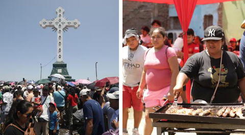 Barbería, chamanería, comida al paso y más: así luce el cerro San Cristóbal en Semana Santa