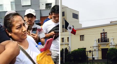 Peruanos hacen largas colas en Embajada de México tras exigencia de Visa