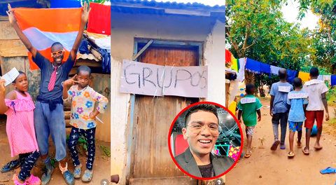 Niños de Uganda cantan temas del Grupo 5 y usuarios piden a Christian Yaipén que haga concierto en África