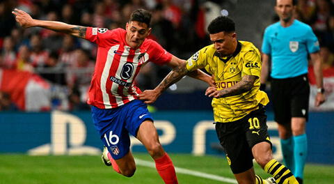 ¡Llave abierta! Atlético Madrid sufrió para ganar 2-1 a Borussia Dortmund por los cuartos de la Champions