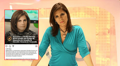 Prensa venezolana confunde a periodista Claudia Cisneros y la acusó de cometer evasión de impuestos
