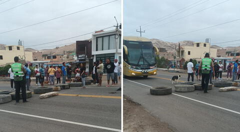 AREQUIPA: pobladores de sector La planchada bloquean carretera exigiendo reposición de agua