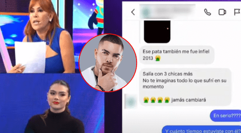 Magaly Medina revela nuevos chats que prueban que Álvaro Rod fue infiel: "Salía con 3 más"