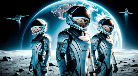 SpaceX revela cómo lucirán los trajes de astronautas de la primera caminata espacial privada